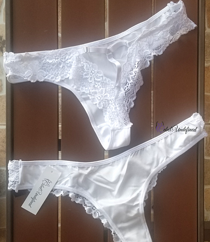 Snow-white thongwear